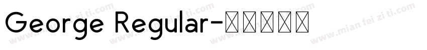 George Regular字体转换